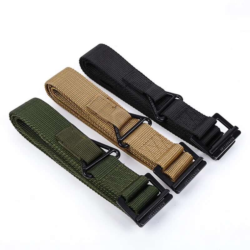 

Outdoor tactical belt men's canvas belt drape rescue nylon inner belt