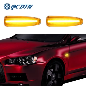 

QCDIN For Mitsubishi Lancer Sportack Side Marker Turn Signal Light For Mitsubishi Outlander Pajero Montero LED Flowing Light