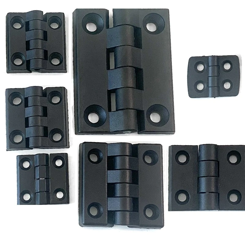 10PCS/LOT Black Nylon Door Butt Hinges Door Hinge Plastic
