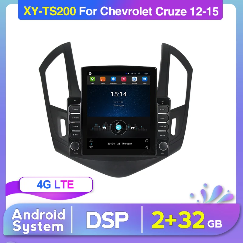 Автомагнитола в стиле Тесла с вертикальным экраном 9 7 дюйма Android GPS-навигацией