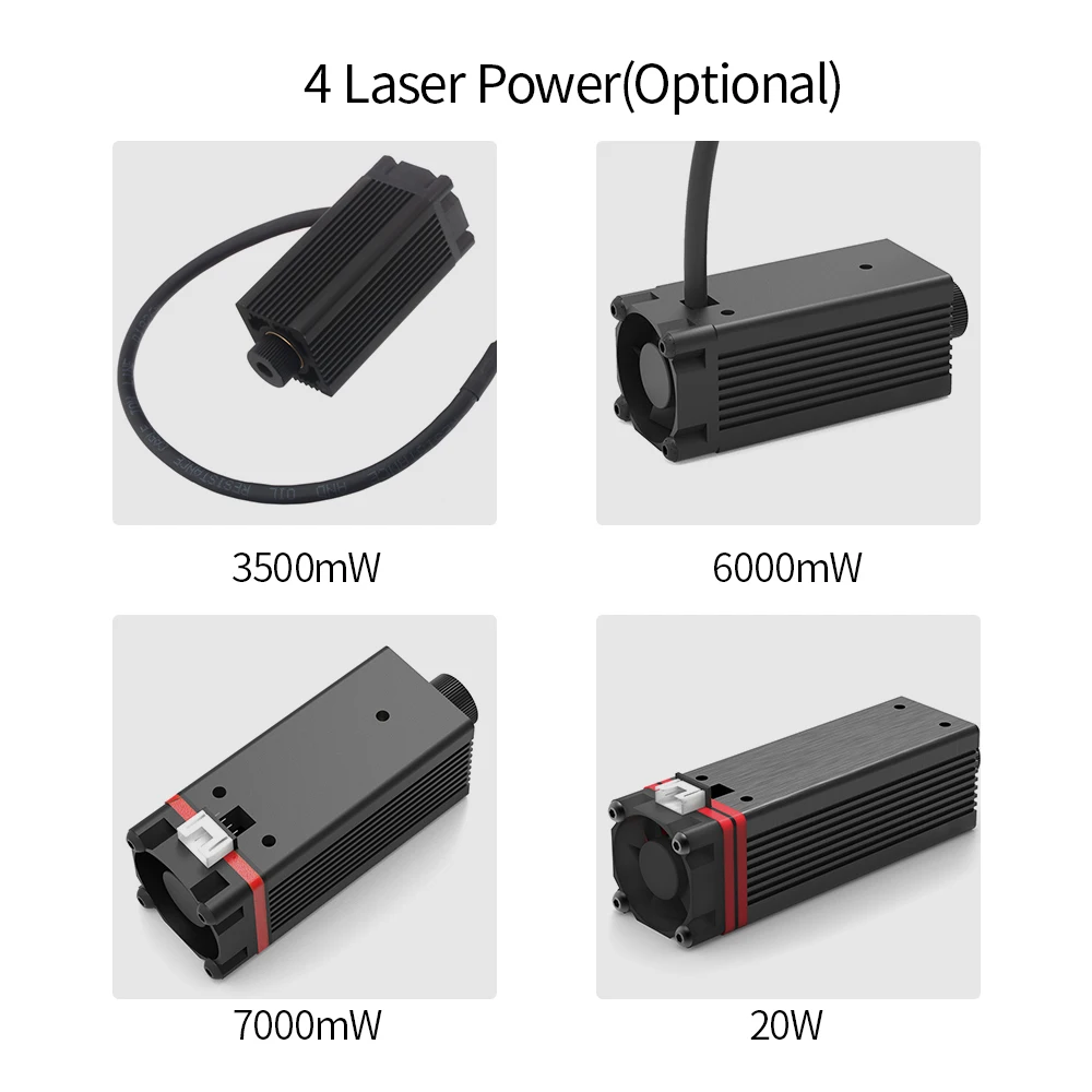 3500 МВт 6000 МВт 7000 МВт 20 Вт фиолетовый/синий светильник лазерная головка для серии Master DIY резьба гравировальный станок гравер аксессуары