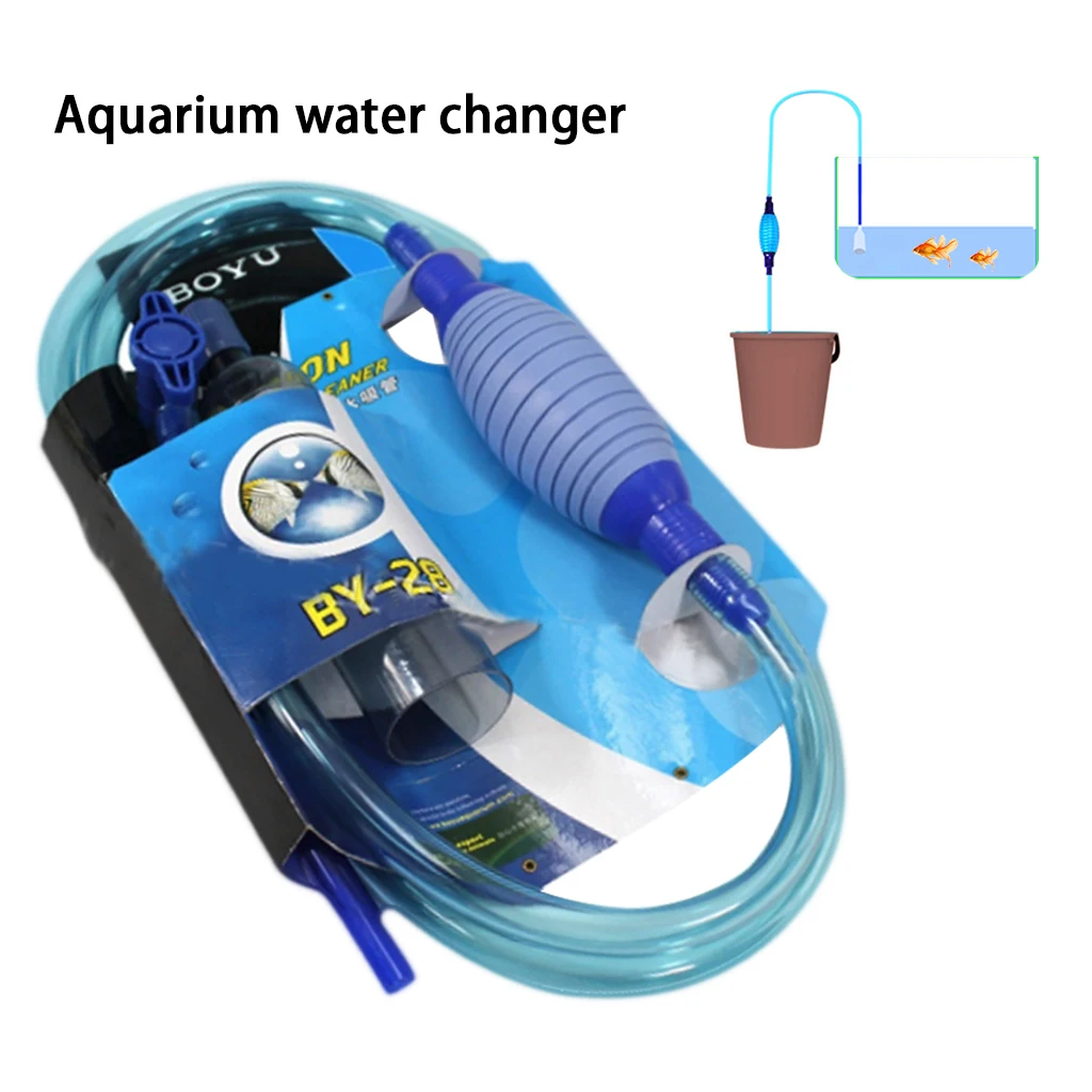 Aquarium Water Changer With Air Bag And Water Flow Controller Sand Cleaner Fish Tank Siphon Cleaner 2