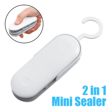 

For Food Snack Kitchen 1pc Portable Heat Sealer Plastic Bag Storage Packet Mini Sealing Machine Handy Sealers Easy Resealer