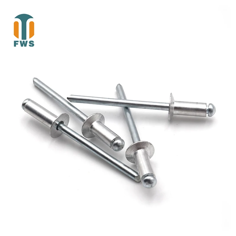 

20PCS M3.2 M4.8Multi Sizes DIN EN ISO15977 GB/T12618.1Aluminium Open End Countersunk Head Blind Rivet for Furniture Car Aircraft