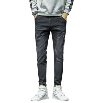 

spring Autumn Men's Jeans Cotton Denim Pants Straight Trousers New Men Denim Pants Menswear Streetwear Jogger Pants
