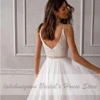 Simple Lace Chiffon Long Wedding Dresses Chic Boho Bridal Reception Boda Wedding Party Gowns 2024 Robe Mariage Customized 5