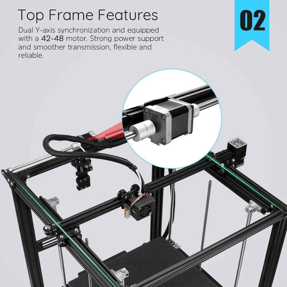 Creality 3D ender 5 Plus 3d принтер DIY Набор 350*350*400 мм большой объем сборки с 4,3 дюймовым сенсорным экраном съемный impressora 3d