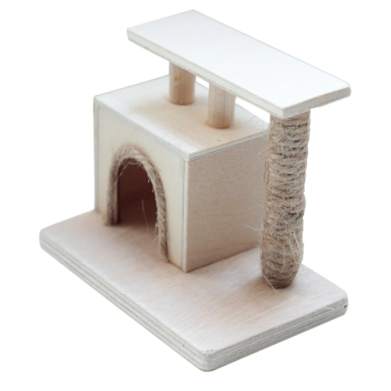 Details about   1/12 Dollhouse Cat Tree Scratching Post Miniatures Furniture for Doll House