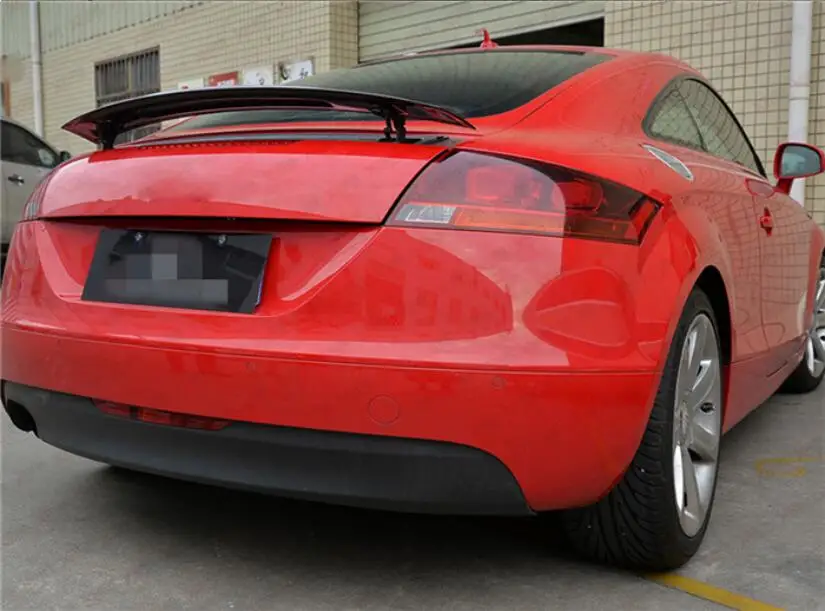 Карбон волокно заднее крыло багажника выступ Спойлеры для Audi TT TTS 2008 2009 2010 2011 2012 2013