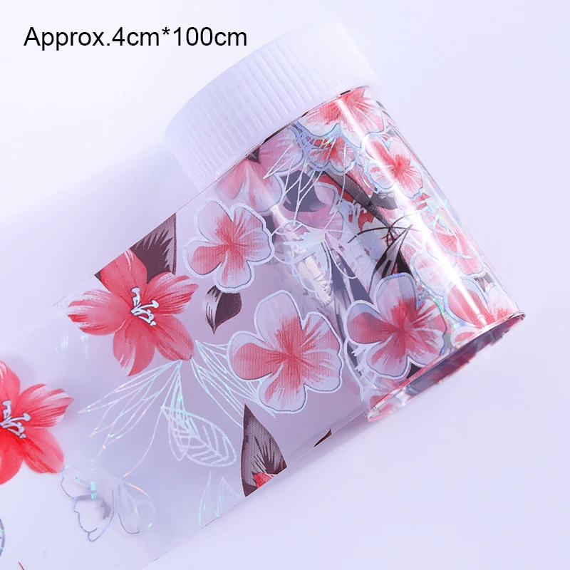 

Nail Foils Sticker Paper Nails Accessories Flower Holographic Colorful Transfer Stickers Mixed Patterns Nail Art Decorations