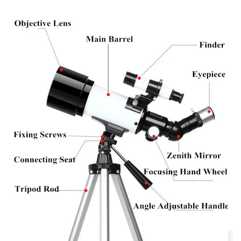 XC USHIO Открытый Монокуляр космический HD астрономический телескоп со штативом наблюдения за космосом Зрительная труба 400/70 мм Телескопический подарок
