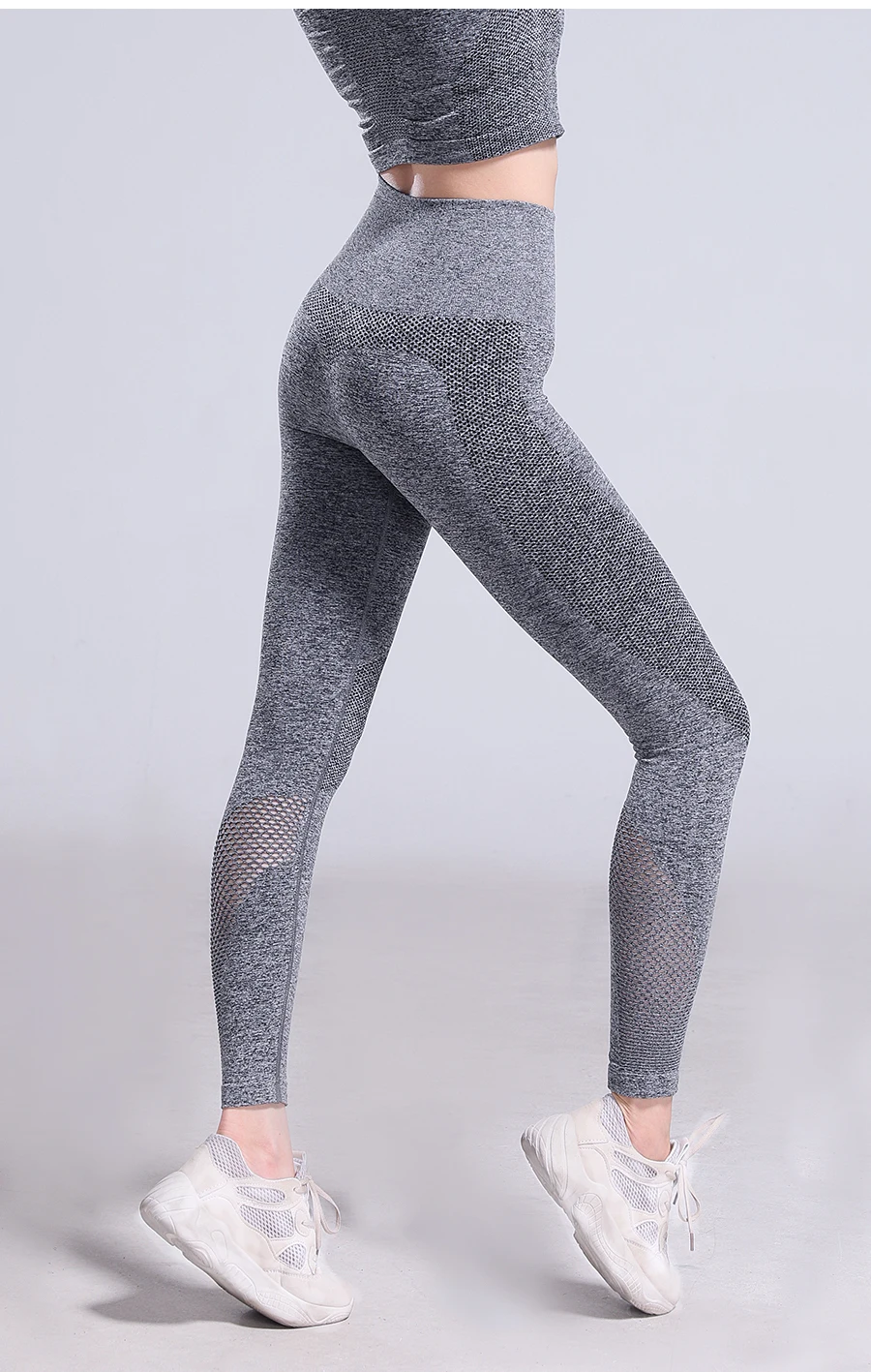 Штаны для йоги, новые сетчатые сшитые хип-хоп спортивные штаны для фитнеса, сексуальные подчеркивающие бедра леггинсы, бесшовные леггинсы для спортзала с акулой