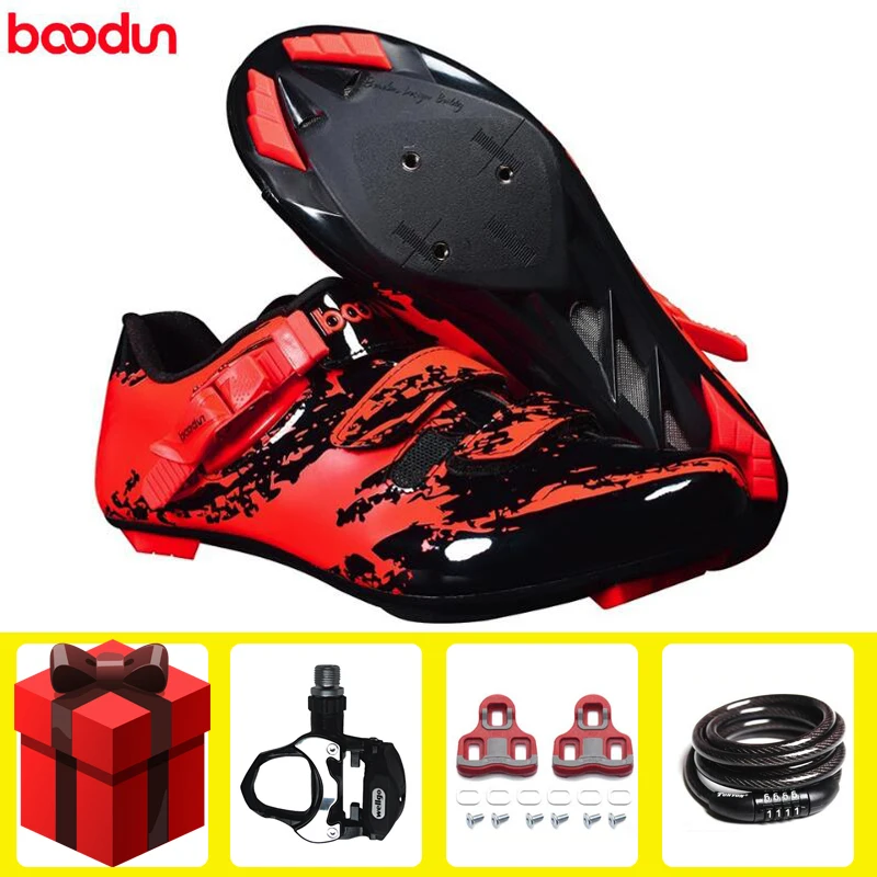 add all BOODUN/Обувь для велоспорта; Мужская обувь для езды на велосипеде; sapatilha ciclismo; самоблокирующаяся Нескользящая велосипедная обувь; Мужская Спортивная обувь для езды на велосипеде - Цвет: add all