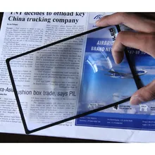 3X линза для чтения, книга, страница 180X120 мм, удобное увеличение, А5, плоский лист-лупа из ПВХ, увеличительное стекло, лупа для ювелирных изделий