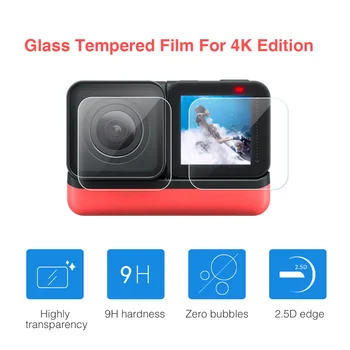 

Tempered Glass Conveninently Simple Installation 4K Wide Angle Lens Screen Protector Pack 6/4/2 for Insta360 ONE R