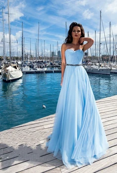 

Tulle Evening Dress Simple Formal Party Gown 2020 Elegant Long Dress