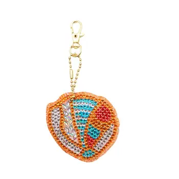 

2019 New 4Pcs DIY Toys 5D Diamond Painting KeyRing Key Chain Pendant Gift