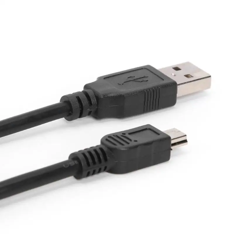 USB 2,0 «Папа-папа» мини-usb 5-контактный разъем B для зарядки и синхронизации данных кабель напольных покрытий из ПВХ чистый Медь ядро проводника металлический переходник удлинитель