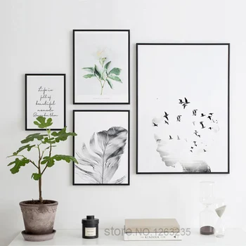 

Poster Pink Flower Nordic Posters And Prints Wall Art Cuadros Pictures For Living Room Canvas Painting Duvar Tablolar Unframed