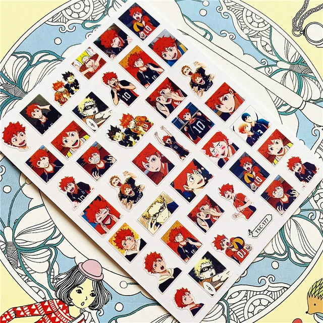 TSC-212 TSC-213 Cartoon anime character 3D Back glue Nail Art Stickers Decals Sliders Nail ornament decoration TSC-177 N