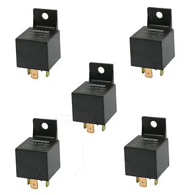 

5 Pcs Insulation Housing Car Relay 4 Pin Terminals 1NC SPST 24VDC 40A