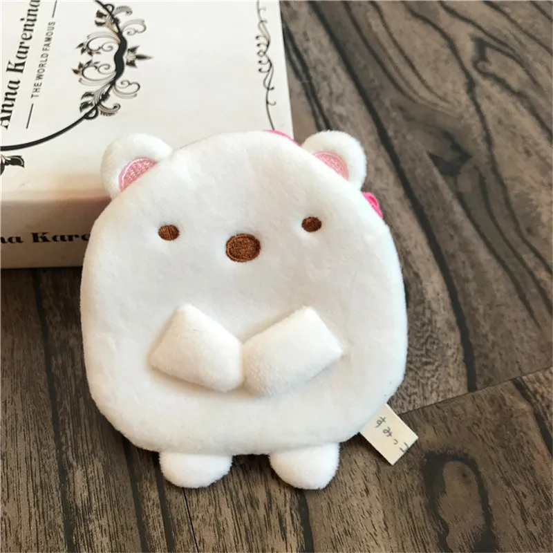 Sumikko Gurashi милый плюшевый Кошелек Мультяшные набивные куклы, игрушки для детей Детский подарок Хранение Кошелек для монет плюшевый Кошелек подвеска - Цвет: bear