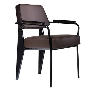 

Nordic dining chair military wind armrest office chair metal coffee chair conference sofa leisure designer chair