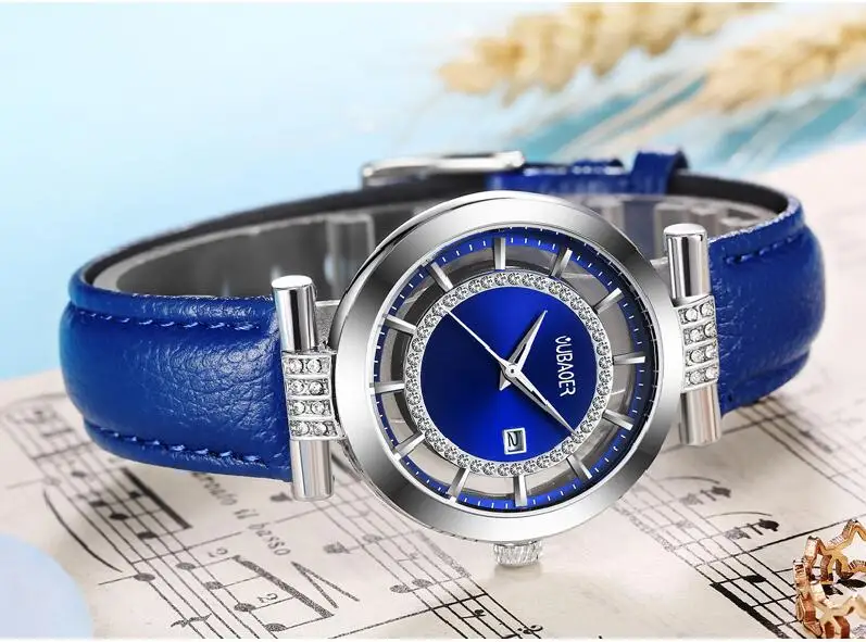 Женские часы-браслет OUBAOER люксовый бренд Montre Femme кожаный ремешок кварцевые часы модные женские часы Relogio Feminino