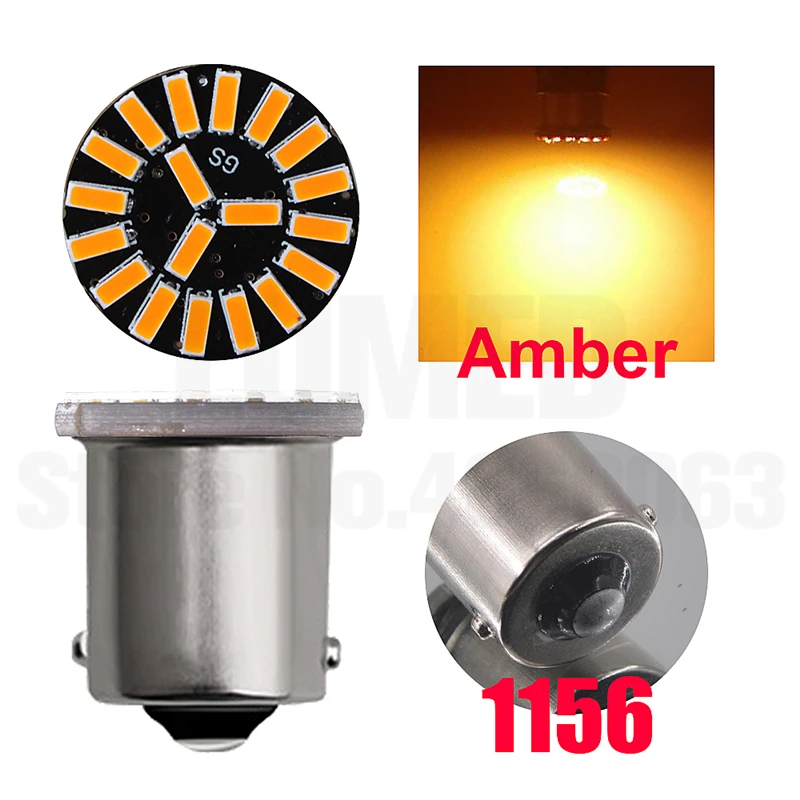 300x1156 BA15S P21W BAY15S 1157 P21/5 Вт светодиодный автомобильный светильник s сигнала поворота светильник 19 4014 светодиодный s автомобилей лампы - Испускаемый цвет: BA15S Amber