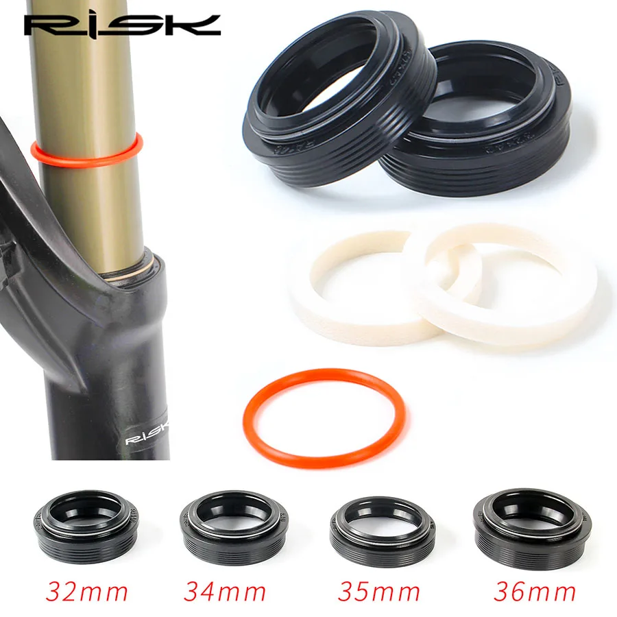 Risk Mtb Bike Suspension Front Fork Dust Seal Kit 32/34/35/36mm Fork