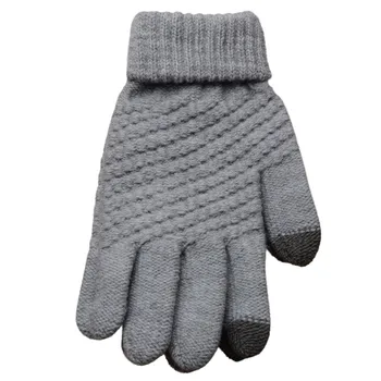 

Sleeper #P501 2019 NEW Knit Wool Man Women Winter Keep Warm Mittens Gloves перчатки guantes luva solid color casual gifts hot