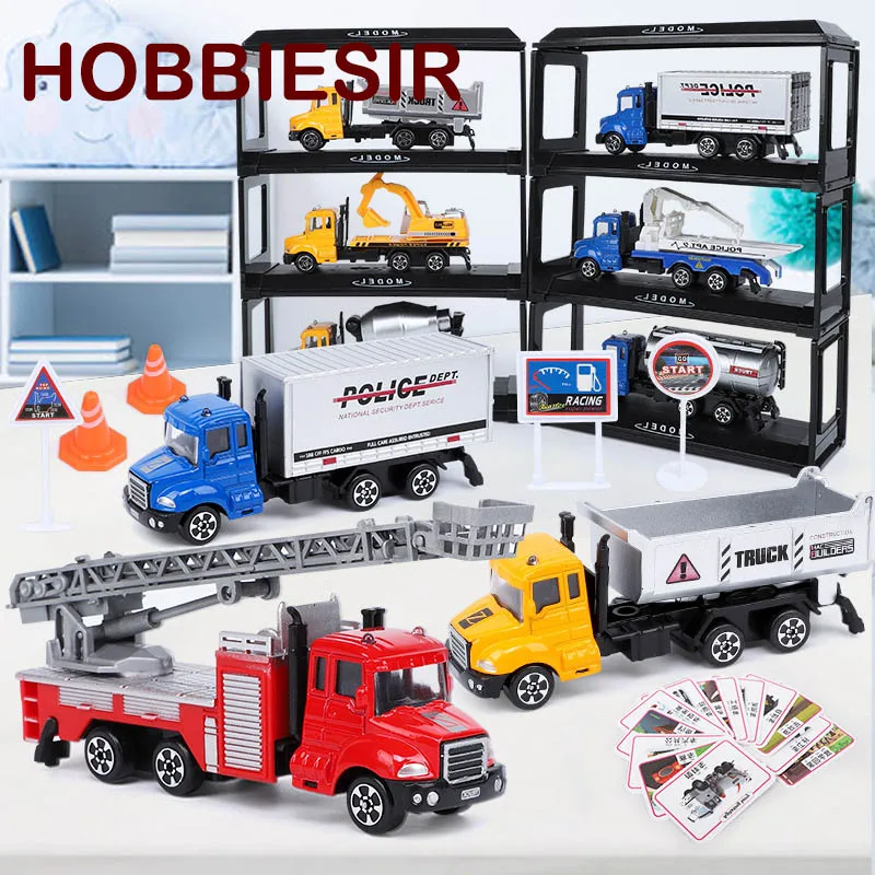 

(Send display stand, Map, 12PCS Learning card) fall-resistant toy car alloy car model toy set children or kids boy birthday gift