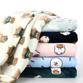 

Flannel printed cloth Cartoon Fabric for Patchwork dress sewing accessories clothes tablecloth Fabrics by the meter