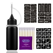 Новые 10 мл Черные временные чернила татуировки комплект боди-арт живопись инструменты натуральный длительный SCI88