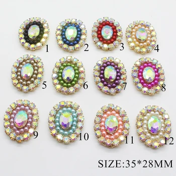 

Fine Alloy Pearl Sewing Decoration Accessories 5pcs Button Creative Handmade Beautiful Decoration Holiday Wedding Production