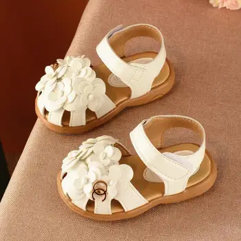 

Fashion Children Baby Sandals Girls Summer Shoes Sports Kids Beach Leather Sandals for Girls Flowers Princess Sandal