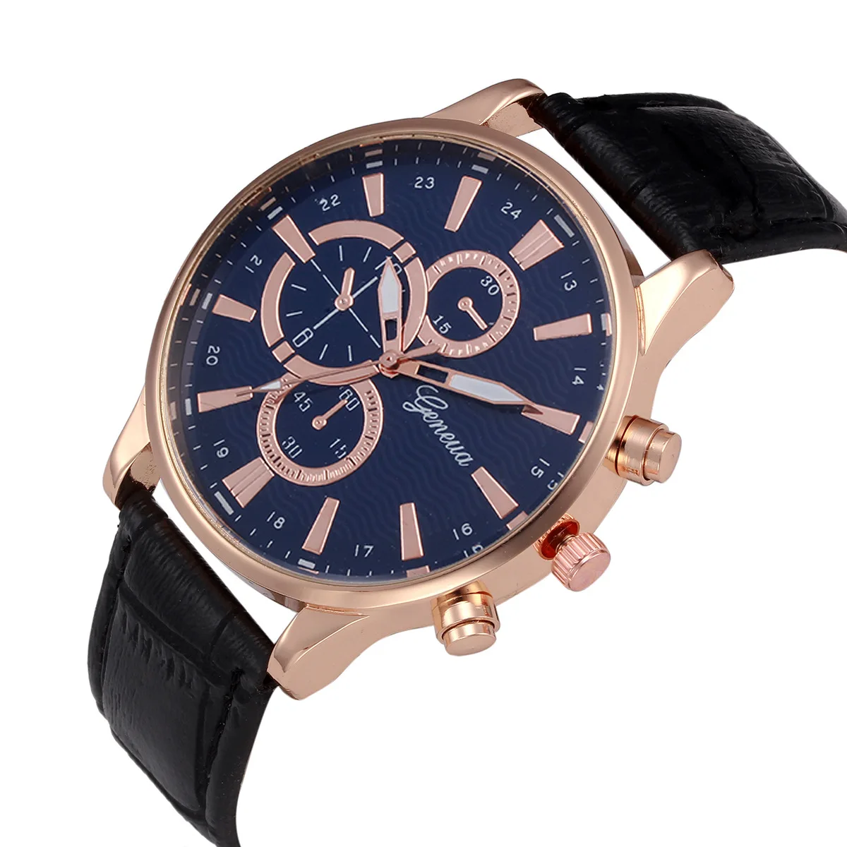 

Foreign Trade New Style Watch MEN'S Leather Belt Steel Belt Mesh Belt Quartz Watch migeer Geneva Hot Selling Manufacturers Whole
