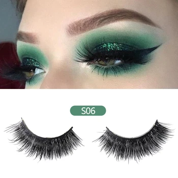 

Wowangel Handmade 3d Mink Lashes False Eyelashes Cross Messy Dense Natural Eyelashes Stage Makeup False Eyelashes Reusable