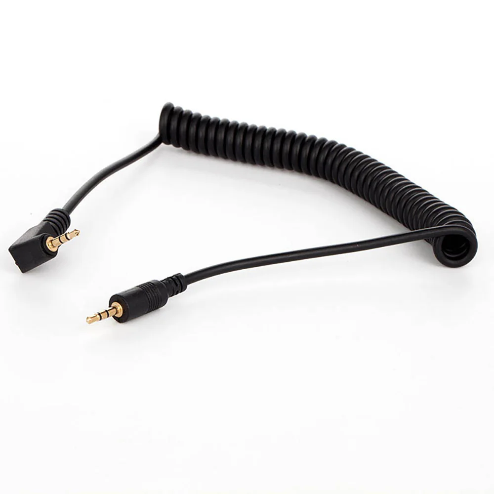 2.5mm E3 Shutter Release Cable With 90 Degree Plug Remote Control Cable Replace for Canon 77D/M6/80D/70D/60D/500D/400D/300D