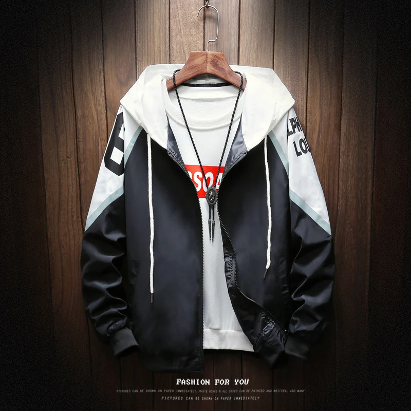 

Patchwork Bomber Jacket Men Fashion Tracksuit Casual Coat Men Windbreaker Hip Hop Streetwear Jackts Chamarras Para Hombre