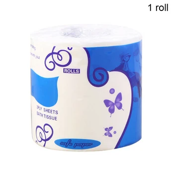 

3-Ply Toilet Paper Roll White Soft Skin-friendly Bathroom Household Tissue New HKS99