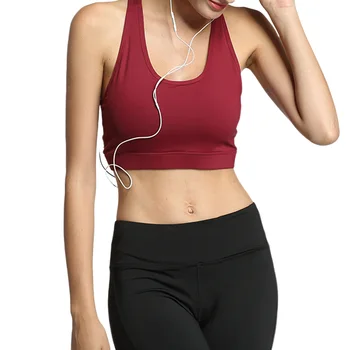 

Female Sports Underwear, Women’ s Solid Color Athletic Undergarment Sports Underwear, White/Wine Red/Black/Blue