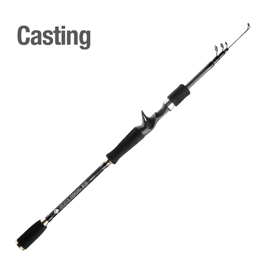 Casting DONQL Литье удочка 1,8 м-3,0 м углеродное волокно телескопический спиннинг карп Фидер направляющие для удочки оборудование - Цвет: Casting