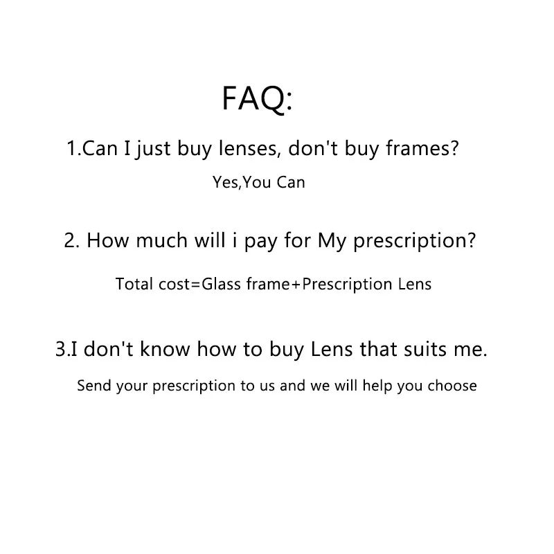 Prescription Glasses Lenses Optical Lenses Prescription Lenses 1.56 1.61 1.67 Aspherical Prescription Glasses Women Men's Myopia Driving Anti Blue Light