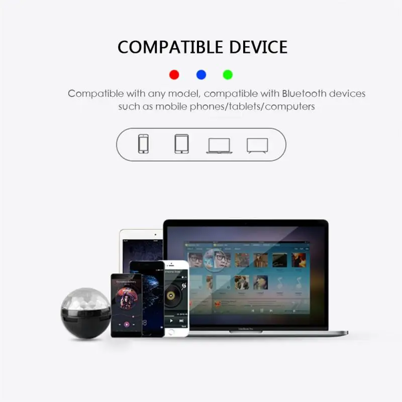 Перезаряжаемый Bluetooth MP3 плеер кристалл магический диско шар телефон дистанционное управление цифровой RGB танцевальные шары светильник s сценический светильник