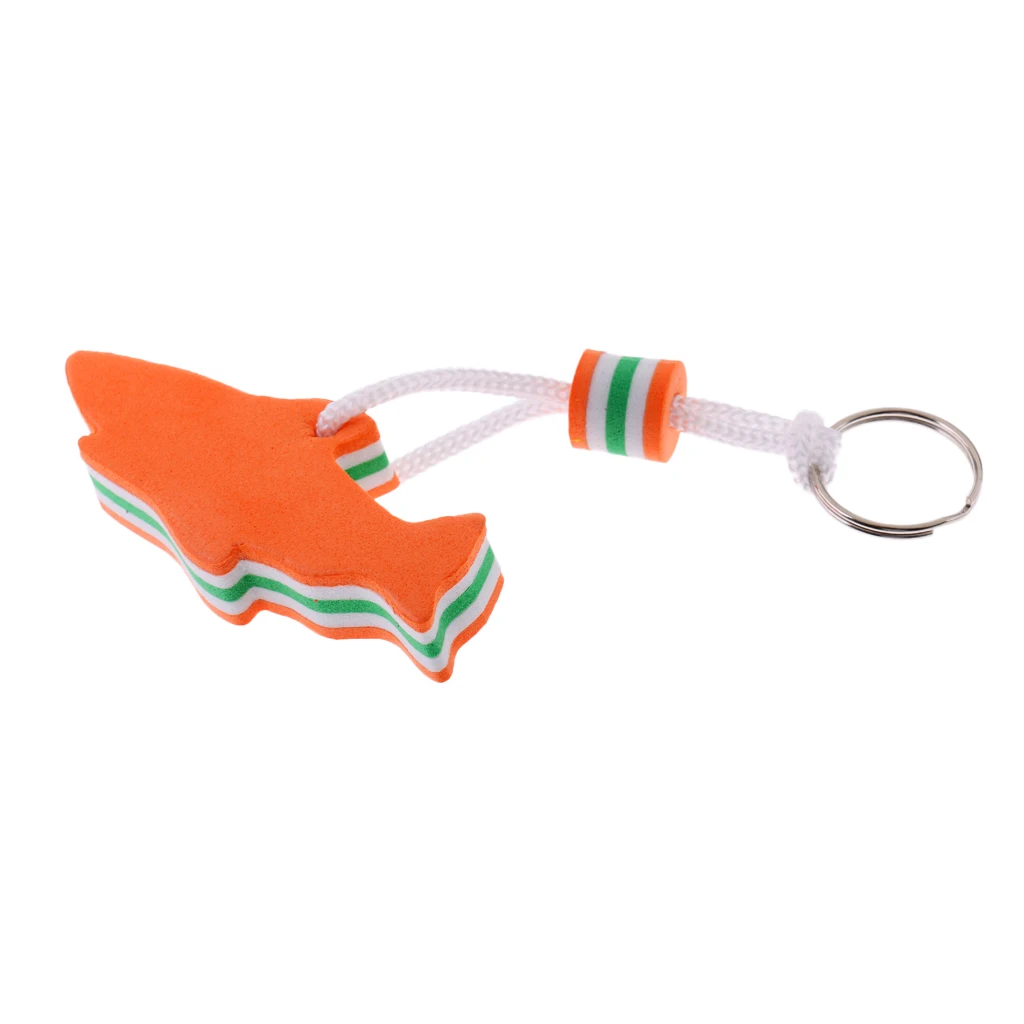 Lightweight EVA Dolphin Water Floating Keyring Backpack Key Chain Floating Boat Keyring Key Chain