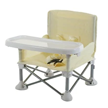 Rehausseur de siège pour bébé, chaise haute pour repas, siège d'appoint pliable pour voyage, ceinture d'alimentation pour enfant, siège de plage 