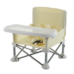 Rehausseur de siège pour bébé, chaise haute pour repas, siège d'appoint pliable pour voyage, ceinture d'alimentation pour enfant, siège de plage 
