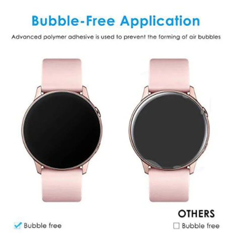 Гидрогелевая мягкая защитная пленка для смарт часов Samsung Galaxy Watch Active 2 40 мм/44