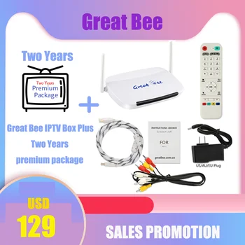 

Two years!Great bee Arabic IPTV box with two years Extra premium package.With 400 Arabic channels and more than 60 popular chann